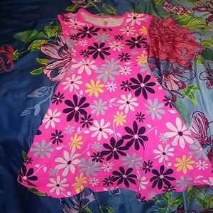 Pink flower dress